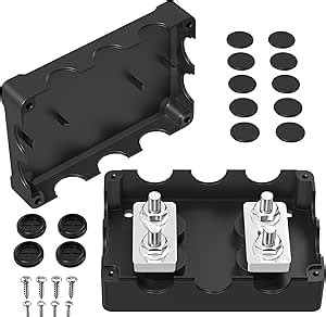 Joinfworld Heavy Duty 400A Bus Bar Power Distribution Block 